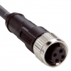 Kabel ke snímači M12/3piny, Přímý, Samice, délka 2m, PVC, QE12-N3F2, Lanbao
